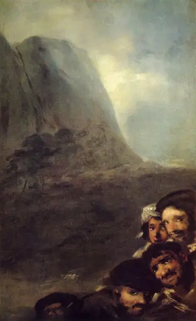 Cabezas en un paisaje Francisco de Goya